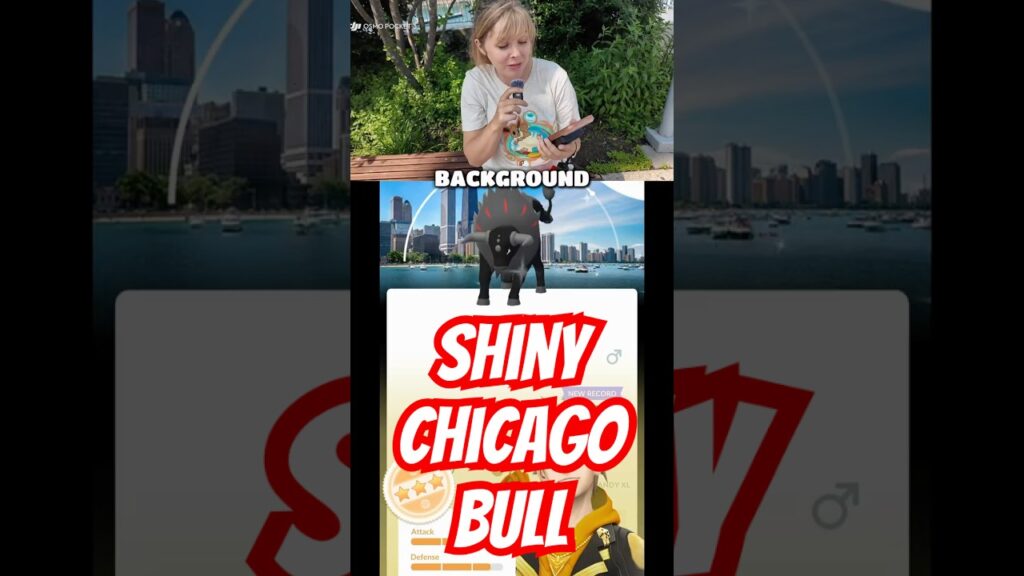 Chicago Bull! Shiny with a Background During Chicago Go Fest! | Pokemon Go