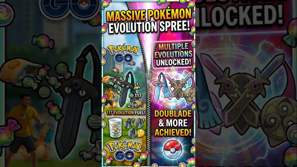 Honedge to Doublade: The 117 Rare Candy Evolution! in Pokemon Go | #Shorts #RarePokemon #PokemonGo
