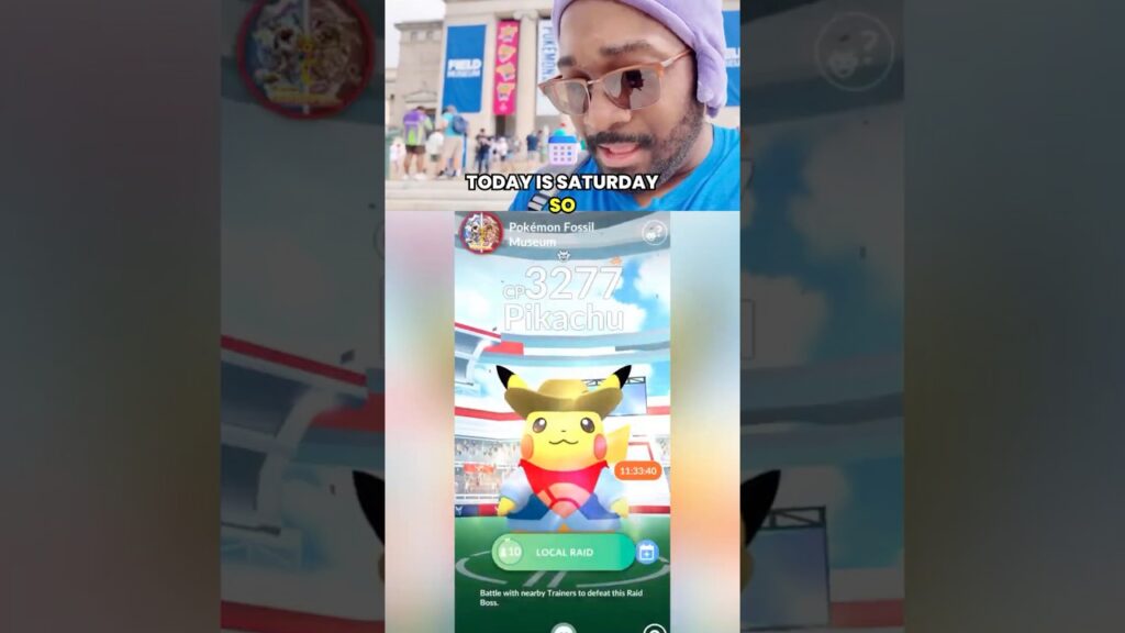 First Fossil Museum Pikachu Check In Chicago! #pokemon #pokemongo #chicago #pikachu #pogo #foryou