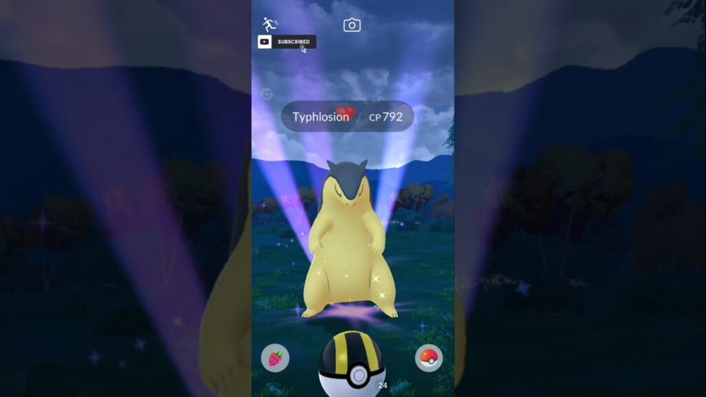 OMG!! MY First ever TYPHLOSION in Pokemon Go From Wild!! || #pokemongo || #shorts