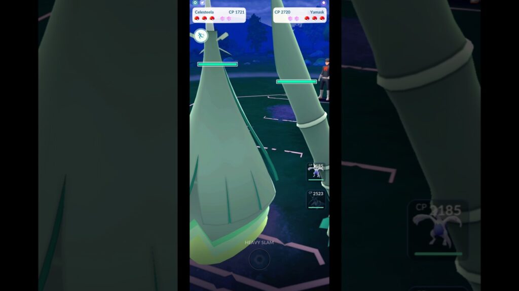 Pokemon GO | Celesteela CP 1721 vs. Shadow Yamask CP 2720! Team GO Rocket Grunt Battle #Shorts