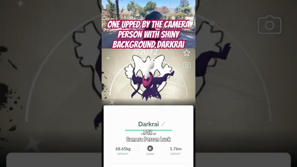 Shiny Darkrai + Background Luck | Pokemon Go