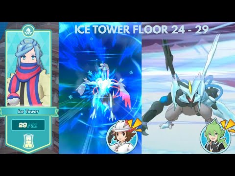 Finally unfrozen! | Floors 24 - 29! | Ice Tower | Pasio Tower | Pokemon Masters EX