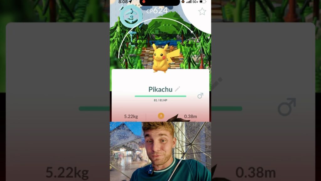 NEW Exclusive LEGO BACKGROUND PIKACHU CAUGHT In Pokemon Go!!! #shorts #pokemon