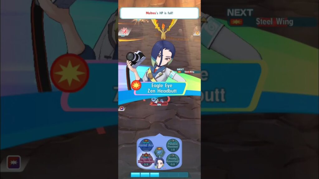 Pokemon Masters EX - 4/5 EX R Perrin (Academy) solo Moltres