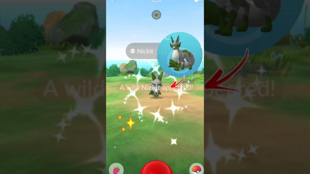 new Shiny Nickit & Thievul in Pokemon GO.