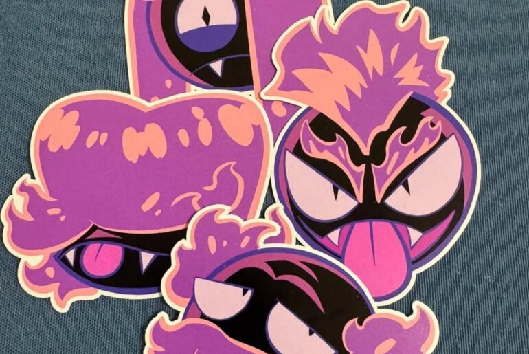 Gastly Gang Stickers[OC]