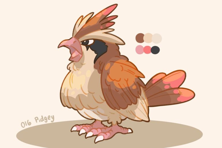 [OC] Pidgey Evolution Line