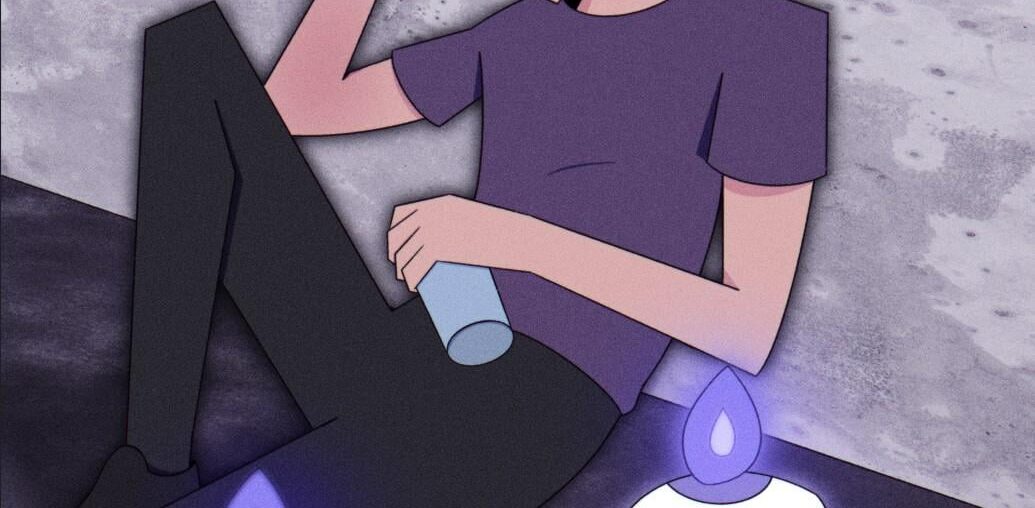 Two Litwick Sit With Their Trainer after a Run [OC]