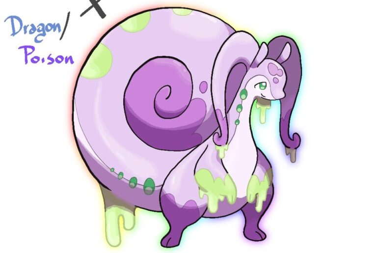 Designs I made a while ago of Mega Goodra X and Y (and shinies)