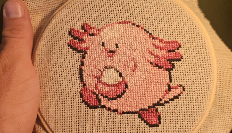 Chansey Cross Stitch