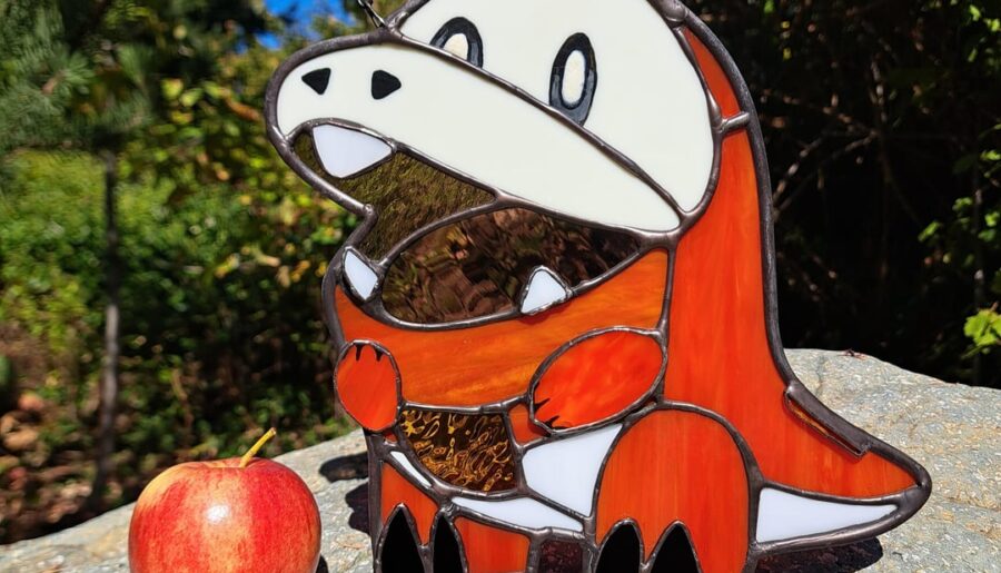 Fuecoco havin’ a snack (OC)