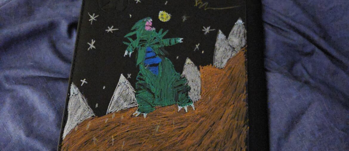 Custom Tyranitar binder i made with Posca markers