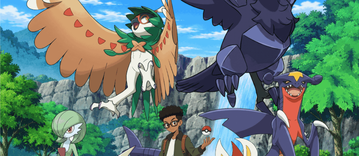 [OC] My Pokémon team collage — trainer OC + custom composition