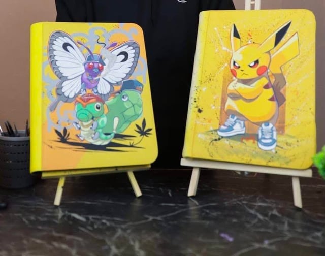 Pokemon Binders I Painted