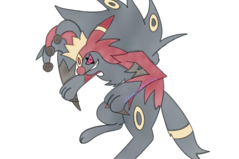 Umbreon + Lycanroc Midnight fusion :3