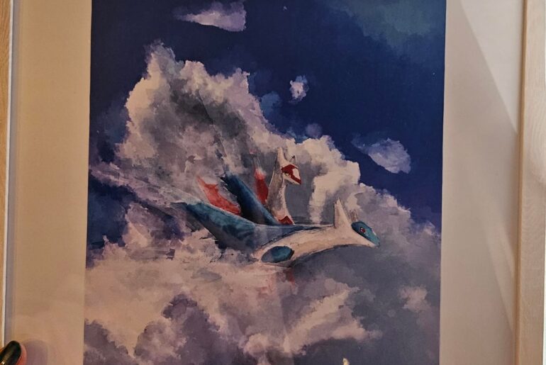 I always wanted Lovebirds card, and my amazing boyfriend made me this for my birthday 😭💜 Girls, choose geeks and artists always!