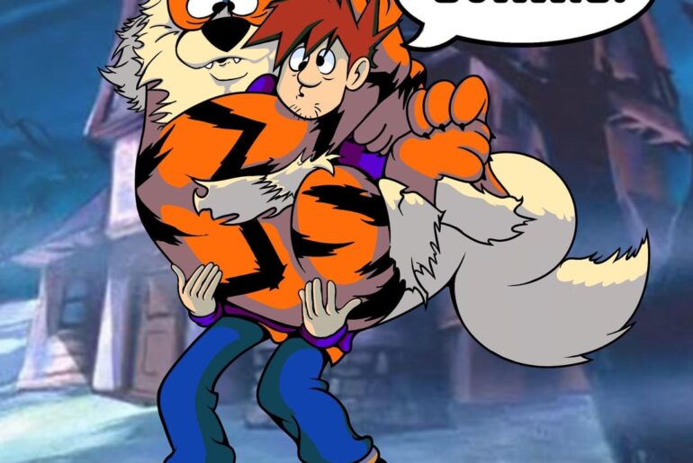 Gary and Arcanine at Pokémon Tower [OC]