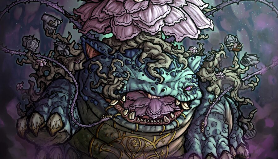 I drew Venusaur as a Soulslike Boss