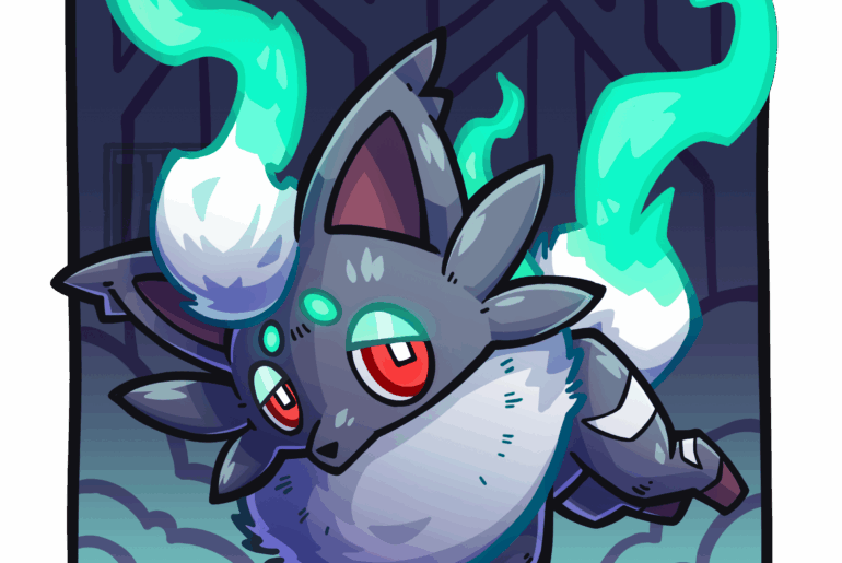 Halloween Ghost Pokemon Artober Day 18!  Hisuian Zorua [OC]