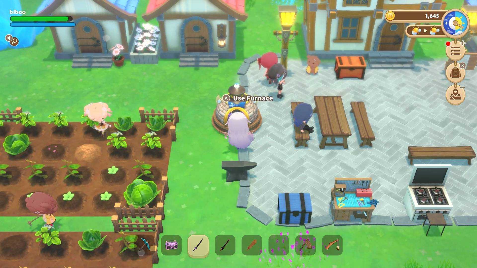 The official Switch 2 screenshots for holoVillage: Our Cozy Days, a comfy life simulation game inspired by Animal Crossing. 