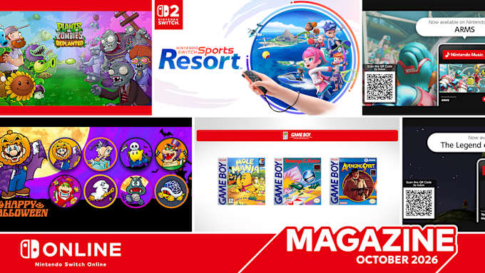 Nintendo Switch Online Magazine: October Edition 2026 Hero